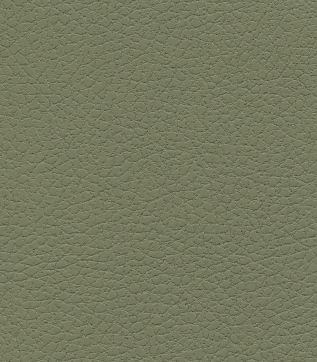 Close-up of the green leather texture on the Golden Tech PR525 Cloud+ Recliner With Lift Assist & Twilight, featuring small, uneven pebbled patterns and a matte finish with natural variations often found in premium recliners.